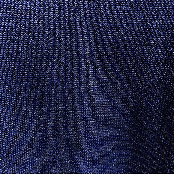 Turtleson Pima Cotton Golf Pullover XL Quarter Zip Navy Preppy Coastal - Picture 7 of 9